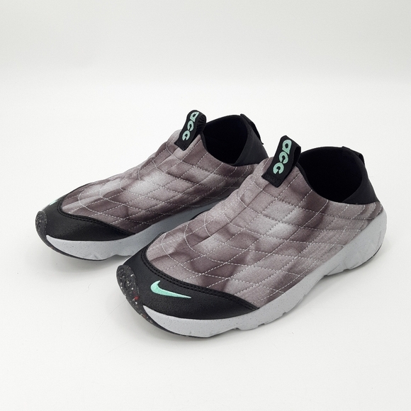 Nike | ACG Moc 3.5 SE Special Edition Pure Platinum Shoes in Black, Green Glow - Picture 8 of 8
